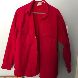 Red Carhartt shirt
